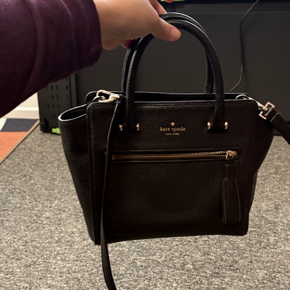 Kate Spade Black Textured Satchel - Picture 4 of 9
